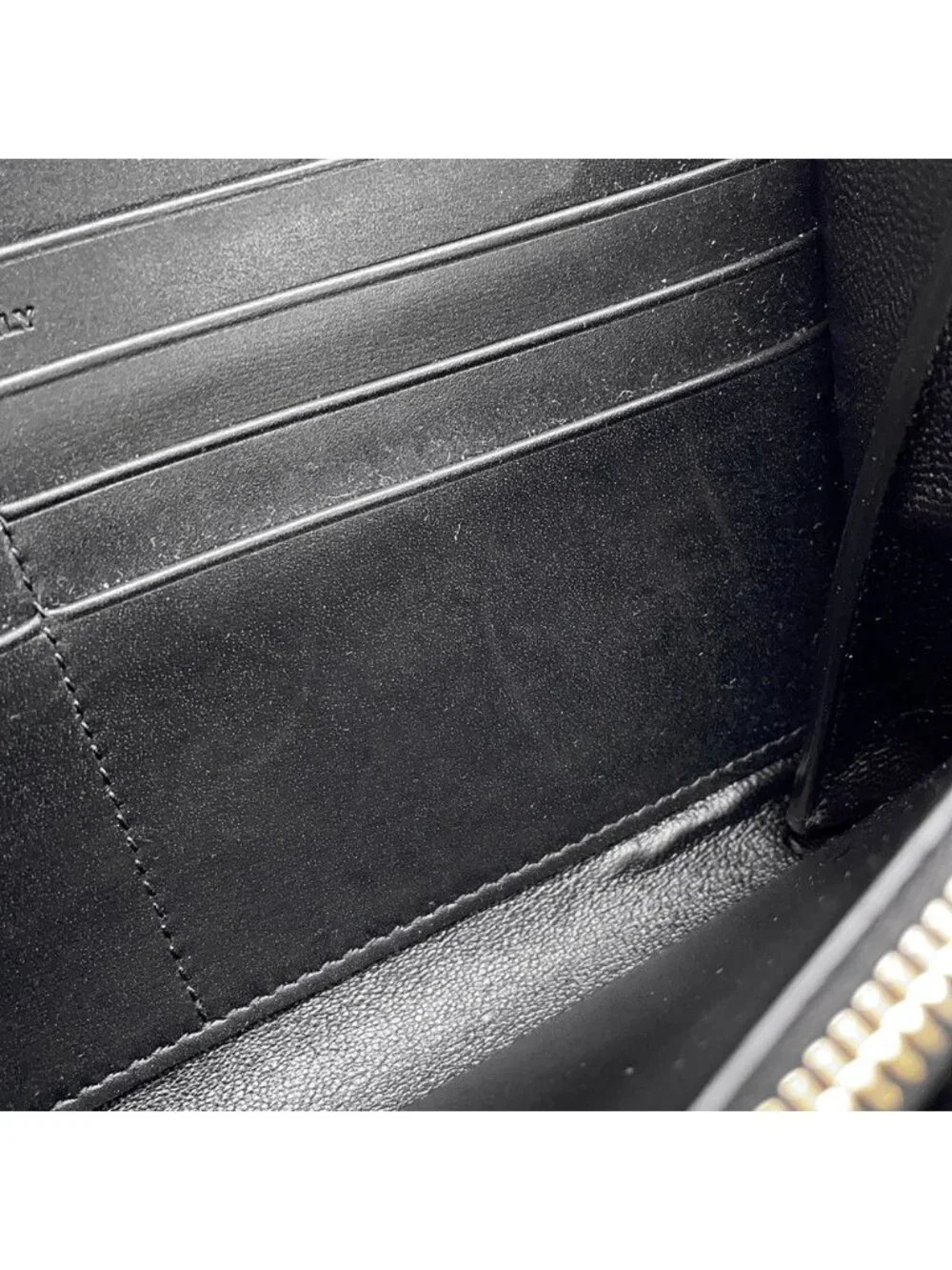 Saint Laurent Paris Chain Shoulder Wallet Maillon Calfskin Black